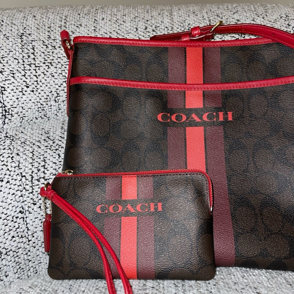 COACH Signature Varsity Crossbody Bag With Small Wallet